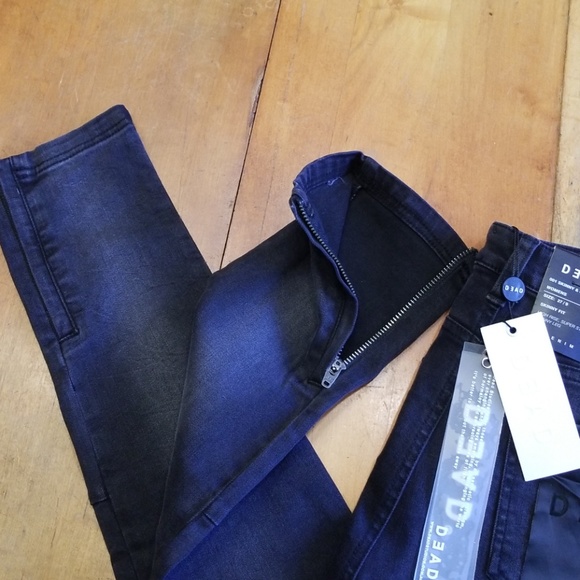 Dead Studios Skinny and High Jean Zip Ankle 27/ 9 - Picture 4 of 7